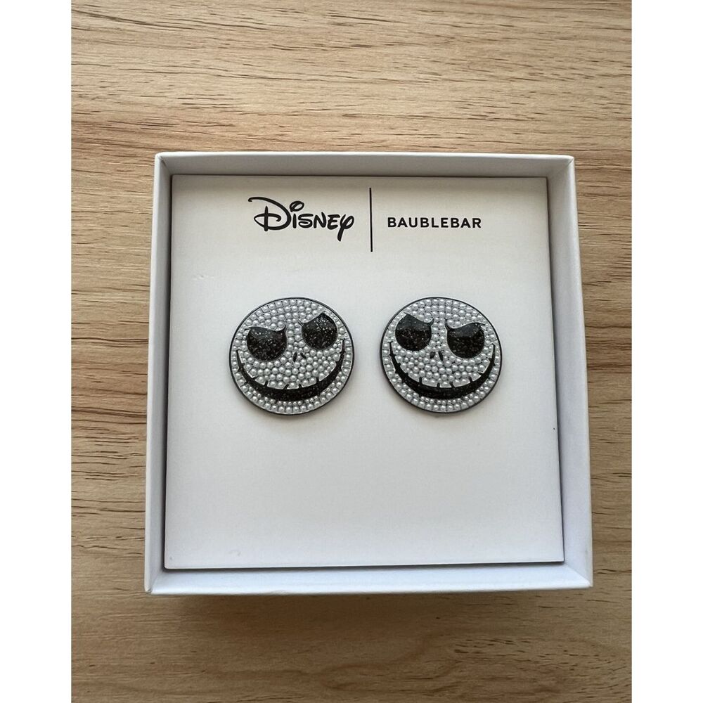 Disney Baublebar Nightmare Before Christmas Jack Skellington New Earrings